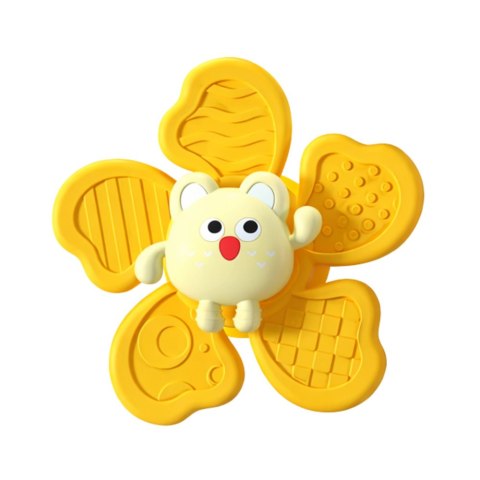 Marka niezdefiniowana Zestaw Fidget Spinnery Grzechotki Wirujące Przyssawki Kolorowe 3 szt.