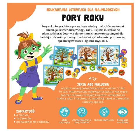 Trefl Gry Gra edukacyjna Pory Roku ABC Malucha Rodzina Treflików Trefl 02906