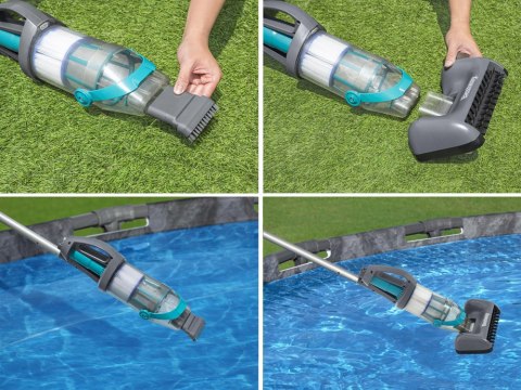 Bestway Bestawy Bezprzewodowy odkurzacz basenowy ręczny AquaGrip + 2 głowice 58946