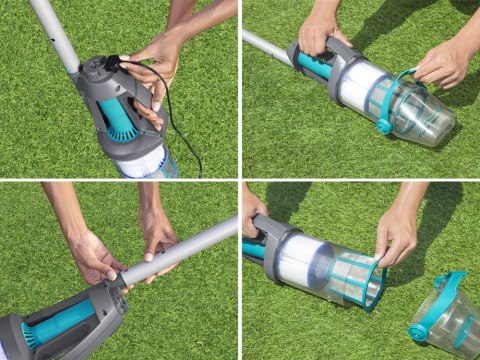 Bestway Bestawy Bezprzewodowy odkurzacz basenowy ręczny AquaGrip + 2 głowice 58946