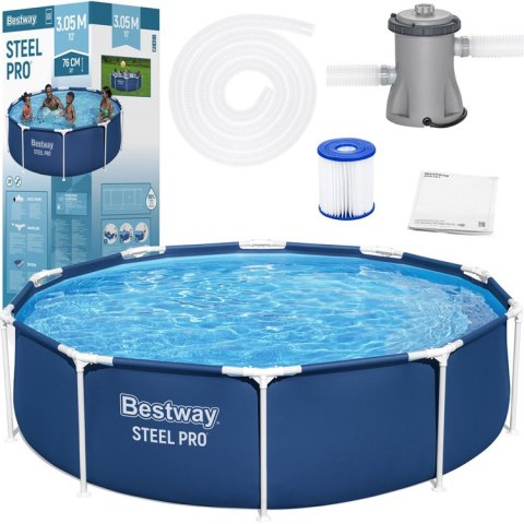 Bestway Bestway Basen stelażowy 305cm x 76cm 8w1 56679