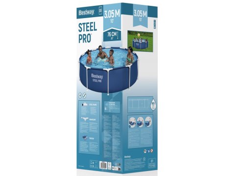 Bestway Bestway Basen stelażowy 305cm x 76cm 8w1 56679