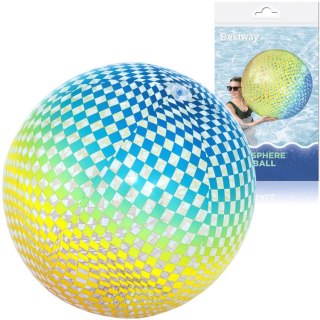 Bestway Bestway Dmuchana piłka plażowa KOLOROWE KWADRACIKI - duża 107cm 31152