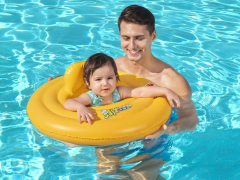 Bestway Bestway Dmuchane koło do nauki pływania FOTELIK KRAB z oparciem 69 cm 32096