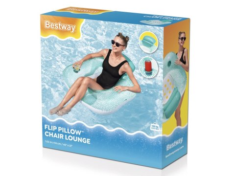 Bestway Bestway Dmuchane koło do plywania FOTEL + uchwyt na kubek 102x94cm 43097