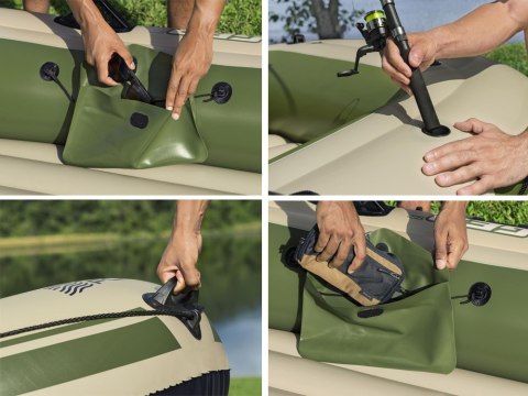 Bestway Bestway Dmuchany 3osob Ponton + wiosła 294 x 137cm Voyager X3 Raft 65164