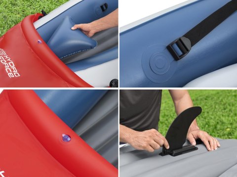 Bestway Bestway Dmuchany kajak 2-osobowy LITE-RAPID X2 + wiosła max 160kg 65077