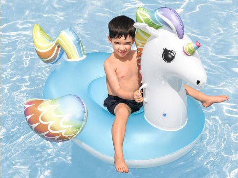 Bestway Bestway Dmuchany materac do pływania JEDNOROŻEC z uchwytami 155x119cm 41114