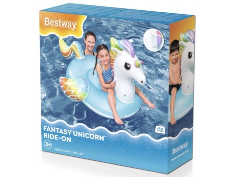 Bestway Bestway Dmuchany materac do pływania JEDNOROŻEC z uchwytami 155x119cm 41114