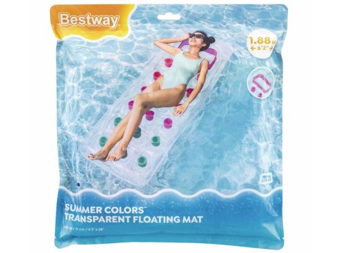 Bestway Bestway Dmuchany materac do pływania z okienkiem 1-osobowy 188x71cm 43040