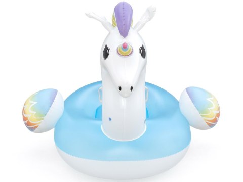 Bestway Bestway Dmuchany materac do pływania z uchwytami JEDNOROŻEC 224x164cm 41113