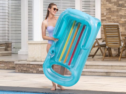 Bestway Bestway Dmuchany materac z oparciem Wbudowany uchwyt na kubek 161cm 43028