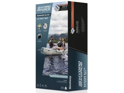 Bestway Bestway Dmuchany ponton RANGER ELITE X3 295x130x46cm + wiosła 65160