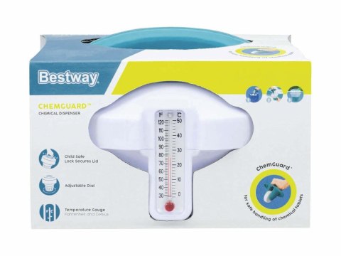 Bestway Bestway Dozownik chemiczny z wbudowanym termometrem Pływak do basenu 58701