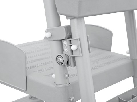 Bestway Bestway Drabinka do basenu 132cm - bezpieczna antypoślizgowa metalowa 58332