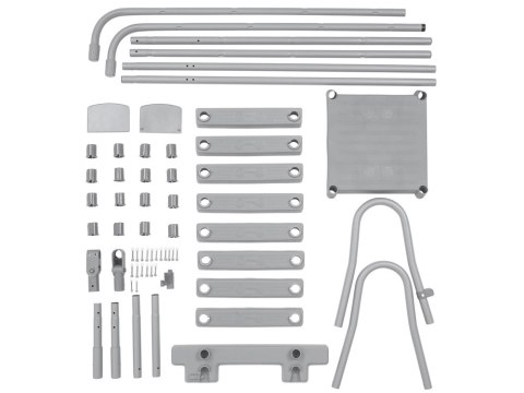 Bestway Bestway Drabinka do basenu 132cm - bezpieczna antypoślizgowa metalowa 58332