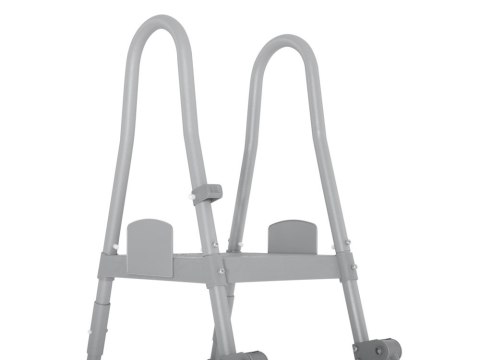 Bestway Bestway Drabinka do basenu 132cm - bezpieczna antypoślizgowa metalowa 58332
