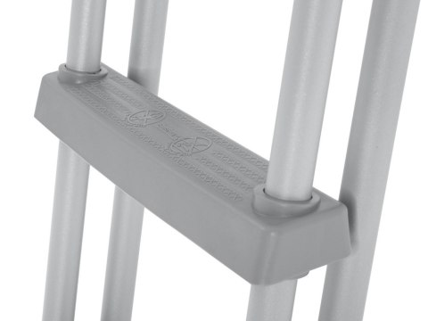 Bestway Bestway Drabinka do basenu 132cm - bezpieczna antypoślizgowa metalowa 58332