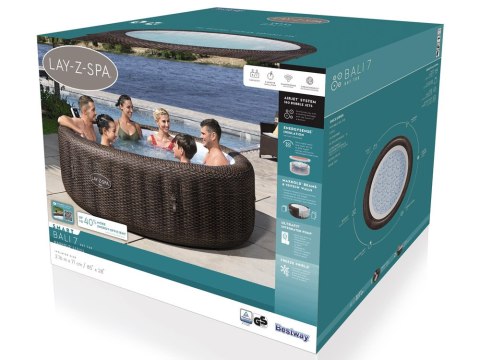 Bestway Bestway Lay-Z-Spa BALI Smart 7 Wifi hydromasaż 5-7os wbudowana pompa 6001P