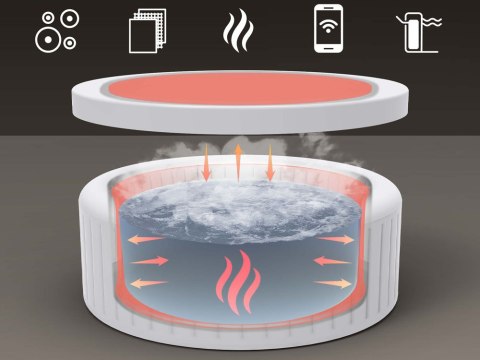 Bestway Bestway Lay-Z-Spa Hawaii AirJet 8 hydromasaż 6-8os WiFi aplikacja 6001J