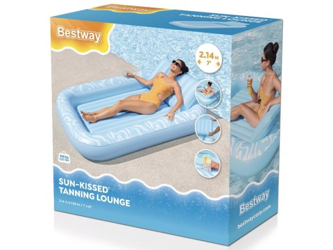 Bestway Bestway Materac plażowy 214x155cm + poduszka i uchwyt na kubek 43838