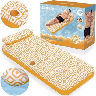 Bestway Bestway Materac plażowy Komfort Plus Deluxe 183x84cm oparcie + uchwyt 43836
