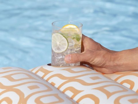 Bestway Bestway Materac plażowy Komfort Plus Deluxe 183x84cm oparcie + uchwyt 43836