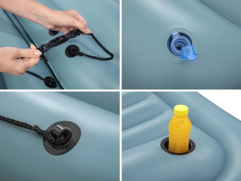 Bestway Bestway PŁYWAJĄCA WYSPA dmuchany materac do wody 4os. 360kg 269x183cm 43542