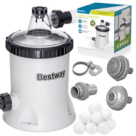 Bestway Bestway Pompa filtrująca do basenu 5678 l/h na kulki filtracyjne 58870