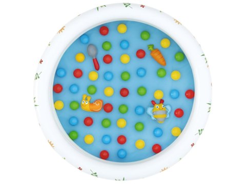 Bestway Bestway Suchy basen z kulkami KWIATOWY 102x25cm + 50 piłek i zabawki 52466