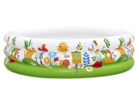 Bestway Bestway Suchy basen z kulkami KWIATOWY 102x25cm + 50 piłek i zabawki 52466