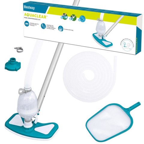 Bestway Bestway Zestaw czyszczący: odkurzacz do basenu + akcesoria basenowe 58234