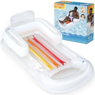 Bestway Bestway materac dmuchany z oparciem Wbudowany uchwyt na kubek 161cm 43028