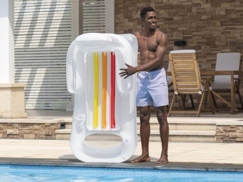 Bestway Bestway materac dmuchany z oparciem Wbudowany uchwyt na kubek 161cm 43028