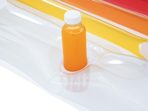 Bestway Bestway materac dmuchany z oparciem Wbudowany uchwyt na kubek 161cm 43028