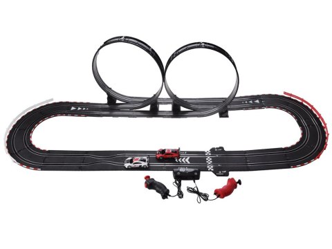 JOKOMISIADA Elektryczny tor rajdowy wyścigowy samochodowy 2 auta AUDI 4,5m RC0619