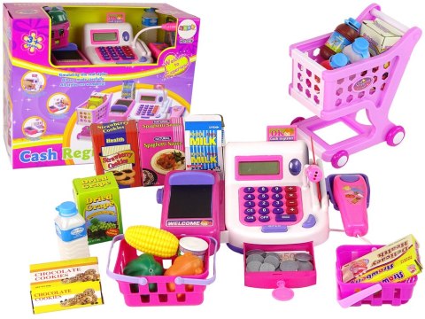 LEAN Toys Kasa Sklepowa Fiskalna z Kalkulatorem Akcesoria