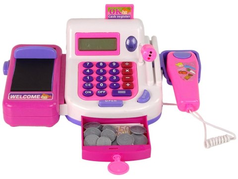 LEAN Toys Kasa Sklepowa Fiskalna z Kalkulatorem Akcesoria