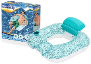 Bestway Dmuchana Poduszka Koło Do Pływania Niebieskie 102 x 94 cm Bestway 43097
