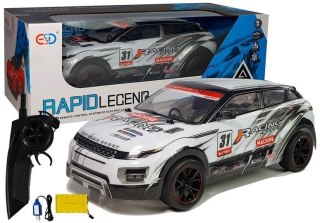 LEAN Toys Auto Rajdowe Zdalnie Sterowane 1:10 Białe R/C