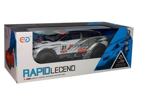 LEAN Toys Auto Rajdowe Zdalnie Sterowane 1:10 Białe R/C