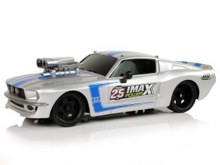 LEAN Toys Auto Sportowe R/C 1:16 Srebrne Niebieskie Pasy Pilot