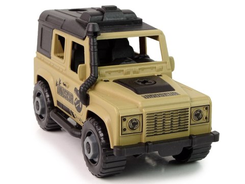 LEAN Toys Auto Terenowe Transporter Do Rozkręcania DIY Dinozaur