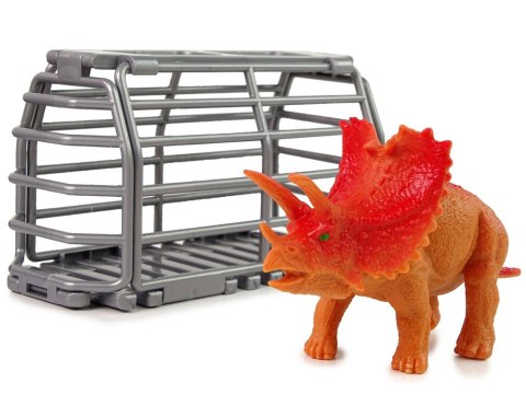 LEAN Toys Auto Terenowe Transporter Do Rozkręcania DIY Zielony Dinozaur