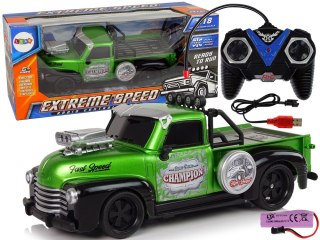 LEAN Toys Auto Zdalnie Sterowane 1:18 Zielone Pick-up