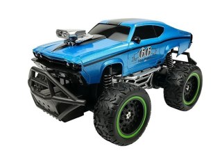LEAN Toys Auto Zdalnie Sterowane R/C 6.5 km/h Wysokie Koła Niebieskie