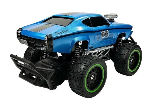 LEAN Toys Auto Zdalnie Sterowane R/C 6.5 km/h Wysokie Koła Niebieskie