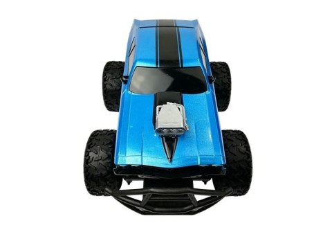 LEAN Toys Auto Zdalnie Sterowane R/C 6.5 km/h Wysokie Koła Niebieskie