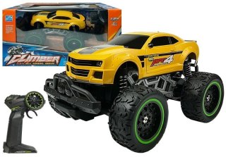 LEAN Toys Auto Zdalnie Sterowane R/C 6.5 km/h Wysokie Koła Żółte