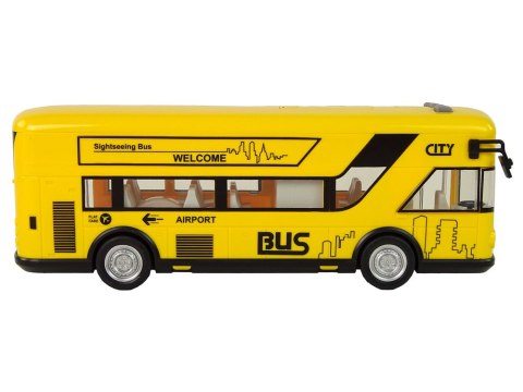 LEAN Toys Autobus Miejski Żółty Z Napędem Frykcyjnym 1:18